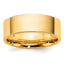 Flat Wedding Band in 10K Yellow Gold, 6.5mm Comfort Fit - Sophia Jewelers