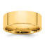 14K Yellow Gold Flat Comfort-Fit Wedding Band 8mm
