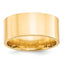14k Yellow Gold 10mm Standard Weight Flat Comfort Fit Wedding Band