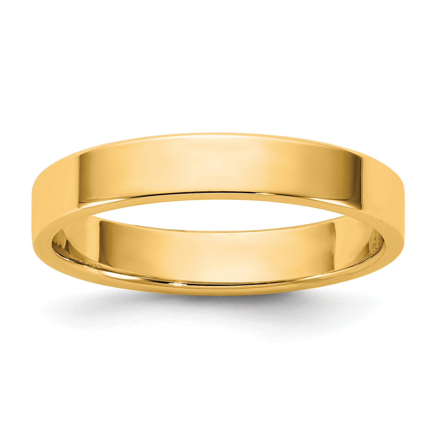 14KY 3.5mm LTW Flat Band Size 9.5