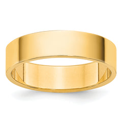 14KY 4.5mm LTW Flat Band Size 9.5