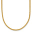 14K Yellow Gold Solid Franco Chain Necklace 1.4mm