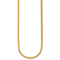 14K 26 inch 3mm Franco with Fancy Lobster Clasp Chain