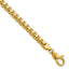 14K Yellow Gold Solid Franco Chain Necklace 3.7mm