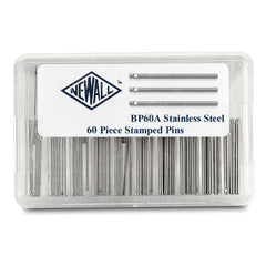 60-piece Stainless Steel with Stamped Ends Pin Assortment
