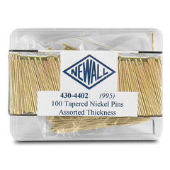 100-piece Nickel Tapered Pin Assortment