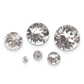 144-piece Foilback Clear Crystal Stone Assortment