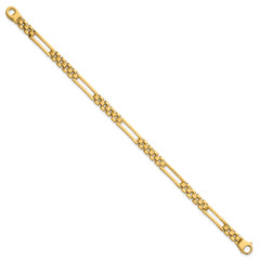 14k Polished 6mm Fancy Open Multi Link 8 inch Bracelet