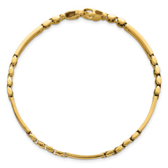 14k Polished 6mm Fancy Open Multi Link 8 inch Bracelet