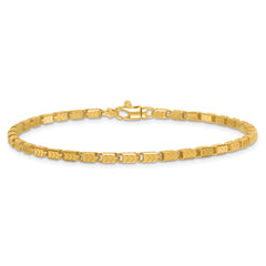 14k Polished 2.6mm Fancy Chevron Link 8.25 inch Bracelet