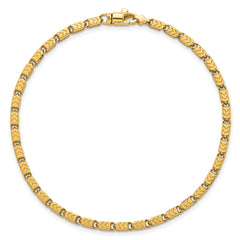 14k Polished 2.6mm Fancy Chevron Link 8.25 inch Bracelet