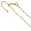 Bead Chain Necklace in 14K Yellow Gold-Filled, 1mm Adjustable, 22 Inch - Sophia Jewelers