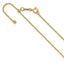 14K Gold Filled Adjustable Cable Chain Necklace in 1.2mm Width by Sophia Jewelers