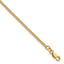 14K Gold Filled Polished Curb Chain Necklace in 2mm Width by Sophia Jewelers