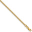 14K Gold Filled Polished Curb Chain Necklace in 2.3mm Width by Sophia Jewelers