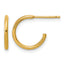 14K Gold Filled 1.30 x 12mm Post Hoop Earrings by Sophia Jewelers
