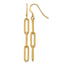 Paperclip Link Shepherd Hook Dangle Earrings in 14K Yellow Gold-Filled - Sophia Jewelers