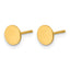 14K Gold Filled 6mm Circle Post Earrings - view 2
