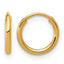 14K Gold Filled 1.25 x 9mm Endless Hoop Earrings by Sophia Jewelers