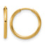 14K Gold Filled 1.25 x 14mm Endless Hoop Earrings by Sophia Jewelers