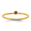 14K Gold Filled Dark Red CZ Bezel 1.0mm Stacking Ring by Sophia Jewelers