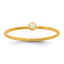 14K Gold Filled White Opal Bezel 1.0mm Stacking Ring by Sophia Jewelers