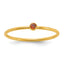 14K Gold Filled Red CZ Bezel 1.0mm Stacking Ring by Sophia Jewelers