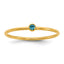 14K Gold Filled Swiss Blue CZ Bezel 1.0mm Stacking Ring by Sophia Jewelers