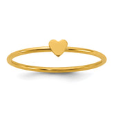 1/20 14K Gold Filled Heart 1.0mm Stacking Ring