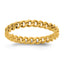 14K Gold Filled 2.90mm Curb Link Chain Ring by Sophia Jewelers
