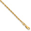 14K Gold Filled Ropa Chain Necklace in 2.5mm Width by Sophia Jewelers