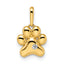 14k Madi K CZ Paw Print Pendant