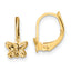 14K Madi K Polished Butterfly Leverback Earrings