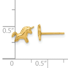 14K Madi K Polished Unicorn Post Earrings