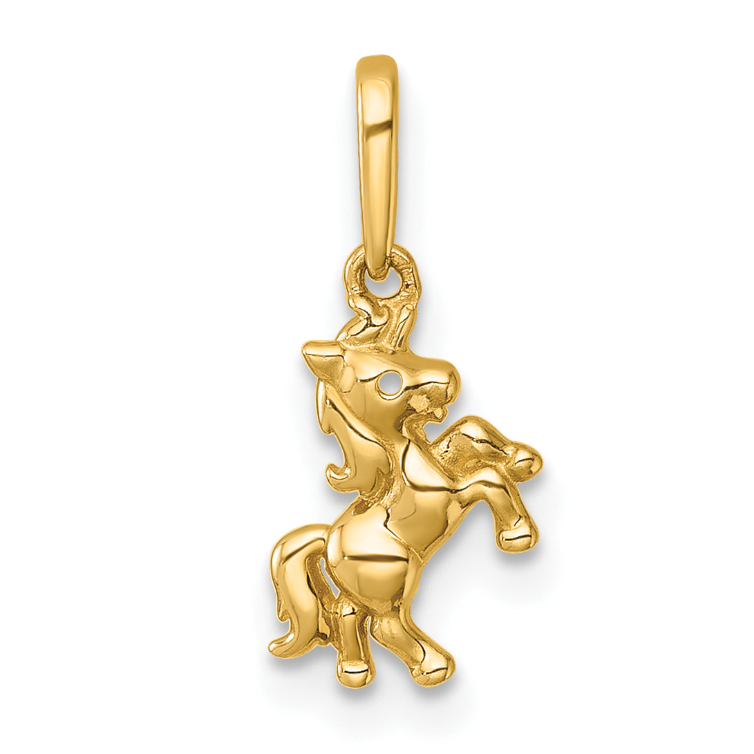14k Madi K Polished Unicorn Childrens Charm / Pendant