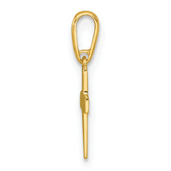 14k Madi K Polished Cross Childrens Charm / Pendant