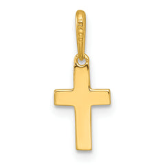 14k Madi K Polished Cross Childrens Charm / Pendant