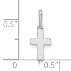 14K White Gold Madi K Polished Cross Childrens Charm / Pendant