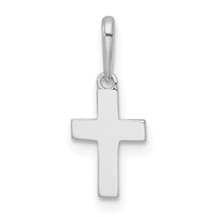 14K White Gold Madi K Polished Cross Childrens Charm / Pendant