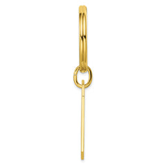 Gold-plated Kelly Waters Star Cut .001ct. Diamond Key Ring