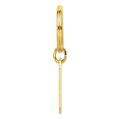 Gold-plated Kelly Waters Swiss Cut Edge Key Ring