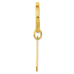Gold-plated Kelly Waters Polished Rectangle Key Ring