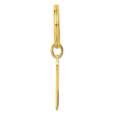 Gold-plated Kelly Waters Star Cut .001ct. Diamond Key Ring