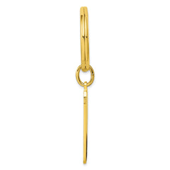 Gold-plated Kelly Waters Star Cut .001ct. Diamond Key Ring