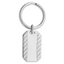 Rhodium-plated Kelly Waters Patterned Edge Key Ring