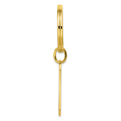 Gold-plated Kelly Waters Patterned Edge Key Ring