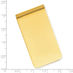 Gold-plated Kelly Waters Polished Rectangle Money Clip