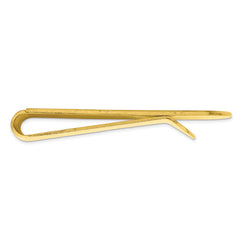 Gold-plated Kelly Waters Etched Lines Money Clip with Engravable Area