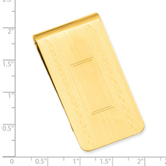 Gold-plated Kelly Waters Patterned Edge Money Clip