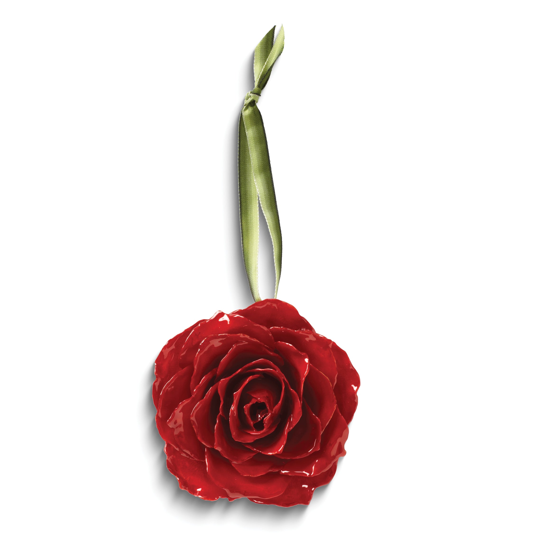 Lacquer Dipped Red Decorative Real Rose